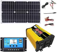 Kit pannello solare da 4000 W con batteria e inverter, sistema di alimentazione off-grid completo per casa, camper, barca, fattoria e capannone, design espandibile, configurazione plug-and-play