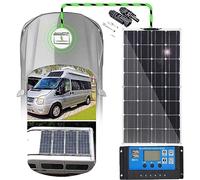 Kit Pannello Solare Flessibile (400 W), Moduli Solari Monocristallini Leggeri E Sottili, Che Trasmettono La Luce, Più Sicuri, Ad Alta Efficienza (12 V), Per Casa, Roulotte