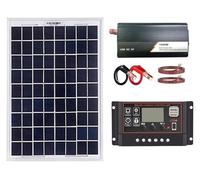 Kit Pannello Solare Flessibile con Controller e Inverter per Generazione di Energia Off-Grid