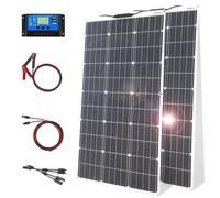 Kit pannello solare flessibile monocristallino 12V 100W 200W con controller impermeabile per camper da campeggio all'aperto 100W Panel