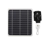 Kit Pannello Solare Impermeabile Caricatore Solare Portatile da 20 W con 2 USB Esterne Alimentate A Batteria per Campeggio con Rack di Montaggio