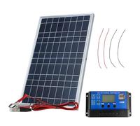 Kit Pannello Solare Impermeabile Ip65 10W 12V/18V Policristallino, Telaio Robusto, 335 X 200 Mm, Fuori Rete Energy, Certificato Fcc & CE