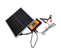 Kit pannello solare impermeabile IP65 da 12 W con controller, cella fotovoltaica in silicone Monoline, ricarica efficiente per giardino ed esterno (10A)