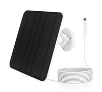 Kit pannello solare impermeabile IP65 da 5 V, 6 W, con porta micro USB e porta USB-C, montaggio regolabile a 360°, cavo di ricarica da 9,2 m per fotocamera Secu.rity per Eufycam 3/3C/2/2C/2 Pro
