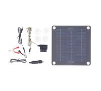 Kit Pannello Solare, Mantenitore di Batteria Monocristallino con Uscita 12V 18V con Pannello Solare da 10W, Presa OBD, Caricabatterie Solare per Camper, Auto, Barca
