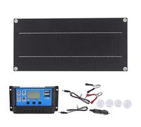 Kit Pannello Solare Monocristallino 600W 18V per 12V con Controller Caricabatterie 18V 100A