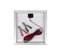 Kit Pannello Solare Monocristallino Compatto 12W con Clip Batteria e Controller