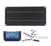 Kit Pannello Solare Monocristallino con Caricabatteria 100A 600W 18V e Regolatore di Carica per Lampione Solare, Fattoria e Applicazioni All'aperto