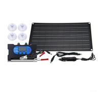 Kit pannello solare monocristallino da 40 W, controller 12 V 18 V, ricarica rapida, efficiente alimentazione esterna, portatile, per auto, camper, campeggio, accessori per installazione fuori rete