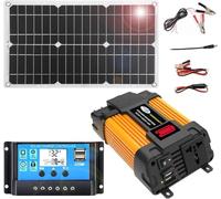 Kit pannello solare monocristallino da 4000 W, sistema di backup 110 V/220 V for camper, controller intelligente 30 A, display LED, 1 pezzo(110V)