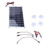 Kit pannello solare monocristallino da 60 W con connettore SA, impermeabile, per camper, barca, giardino, lampione, alimentazione 42 x 27 cm