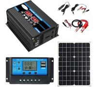 Kit pannello solare off-grid da 4000 W con pannello impermeabile da 18 W e regolatore di carica intelligente da 30 A for uso domestico, camper e esterno
