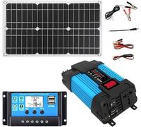 Kit pannello solare off-grid da 4000 W con pannello solare impermeabile da 18 W e regolatore di carica da 30 A for camper(110v)