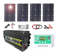 Kit pannello solare off-grid da 800 W con regolatore di carica da 50 A, impermeabile e portatile for camper, roulotte e avventure all'aria aperta(100W)