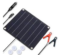 Kit Pannello Solare, Pannello Solare Da 10 W E 12 V, Caricabatteria Portatile Per Auto, Caricabatteria Solare Di Mantenimento, Mantenitore Di Carica Per Auto, Compatibile Con Auto, Camper, Barca