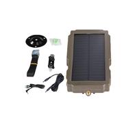 Kit Pannello Solare per Telecamera Esterna Resistente Alle Intemperie con Caricabatterie Solare Ricaricabile e Supporto, Alimentazione Esterna di