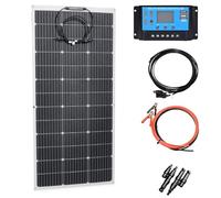 Kit Pannello Solare Portatile 100W-1000W | Pannello Flessibile con Regolatore | 12V/24V | per Camper, Barca, Casa Mobile | Energia Rinnovabile 1PC100W