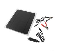 Kit pannello solare portatile da 20 W per manutenzione batteria auto da 12 V, monocristallino, impermeabile, caricabatterie per auto, roulotte, barche e moto