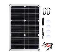 Kit pannello solare professionale 12V 180W 2 porte USB Off Grid Display LCD modulo monocristallino con regolatore di carica 10-60A Facile Installazione(With 20A controller)