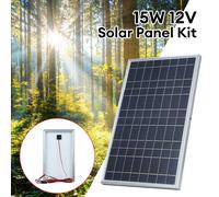 Kit Pannello Solare Ricaricabile 12V con Clip e Design Impermeabile