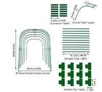 Kit Panno Antigelo da Giardino Alta Qualità con Cerchi e Clip per Protezione Pi