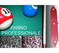 KIT PANNO GIOCO ALTA QUALITA X TAVOLO BILIARDO BUCHE M.166 X 305 + PANNO SPONDE