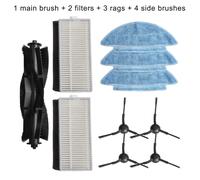 Kit panno mop filtro spazzola laterale principale per Medion X20 SW+ / MD 11415