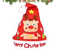 Kit Para Hacer Sombreros De Navidad Hechos A Mano - Suministros Para Hacer Sombreros De Navidad, Kit Para Hacer Sombreros De Navidad | Kit De Gorro Navideño Para Niños, Suministros Para Manualidade