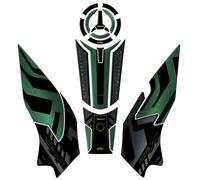 Kit Para-Serbatoio Adesivi 3D compatibili con Benelli TRK 702X Protezione Verde