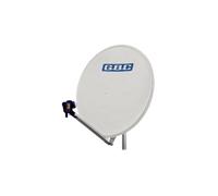 KIT PARABOLA ANTENNA SATELLITARE 80cm IN ACCIAIO CON LNB 0,3db GBC