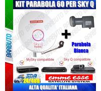 KIT PARABOLA DA 60 CM PRONTA PER SKY Q BY EMMEESSE