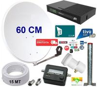 decoder satellitare ricevitore tivusat hd con tessera scheda card tvsat inclusa