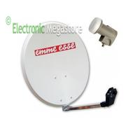 KIT PARABOLA SATELLITARE DA Ø 80 CM CON LNB UNIVERSALE 1 USCITA SKY TIVU SAT