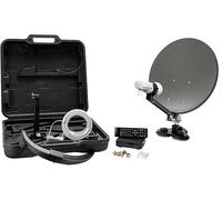 Kit Parabola Satellitare XORO MCA 38 HD Set Kit Parabola Satellitare da Campeggio 38,5 cm con Decoder DVB-S2
