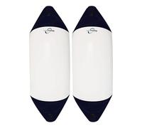 Kit Parabordi per Barca Navpower Navprotect, Set Parabordi Barca F0 F1 F2 F3, Multipack 1/2/4/6 Unit, PVC Marino, Bianco/Blu, Compatibile con Majoni Polyform