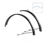 Kit Parafanghi Alluminio 27.5 29 Trekking 65mm Nero Opaco