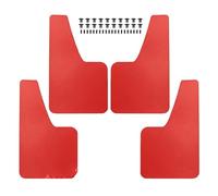 Kit Parafanghi Auto Per Mitsubishi Lancer 7 8 9 10 Evolution EVO X Ix WRC 2012 2013 2014 2015 2016 Sport Paraspruzzi Parafanghi Per Pioggia(4pcs Red)