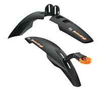 KIT PARAFANGHI BICI ANTERIORE-POSTERIORE ROWDY PER RUOTE 20-24.COLORE NERO.