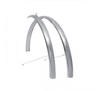 Kit Parafanghi Bici Città 28 Pollici Acciaio Inox 36mm con Aste e Fascette