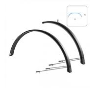 Kit Parafanghi Bici Trekking 55 Alluminio Nero Opaco 27.5-29 MTB E-Bike