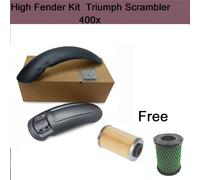 Kit parafango alto, filtro olio e aria omaggio adatto per Triumph Scrambler...