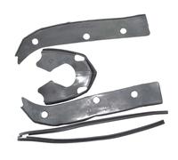 Kit Parafango Anteriore Horn In Gomma Nera Per Lambretta GP SX TV S2U
