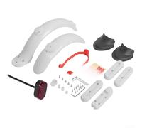 Kit parafango per scooter elettrico, parafango per scooter Xiaomi M365 Pro, posteriore in ABS per parafango con staffa fanale posteriore (set bianco)