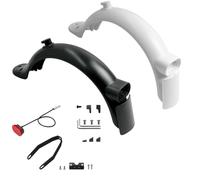 Kit parafango posteriore per scooter elettrici Xiaomi M365 Pro, Pro 2 & 1S - PC+ABS+costruzione in metallo, include staffa fanale posteriore e supporto targa