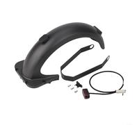 Kit parafango posteriore scooter elettrico con staffa fanale posteriore per Ninebot Max G30, materiale ABS+PC protegge dal fango e migliora la luminosità della luce del freno