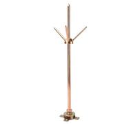 Kit parafulmine isolato in acciaio inox e rame, picchetto a 3 poli con ottone rimovibile per proteggere apparecchiature elettriche su torri e tetti, 1 m