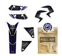 Kit Paraserbatoio Adesivi 3d per moto Serbatoio Yamaha Tracer 700 Blu compatibil