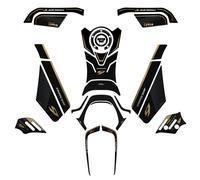 Kit Paraserbatoio Adesivi Gel 3D compatibili Yamaha Tracer 9 2023 Protezione Oro
