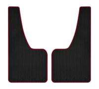 Kit Paraspruzzi Universali Per Auto SUV Fuoristrada Camion Ruote Anteriori E Posteriori Parafanghi In PP(2pcs Large Red)