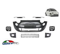 KIT PARAURTI ANTERIORE CON FENDI SENZA FORI MODANATURA PER FIAT 500 DAL 2007->